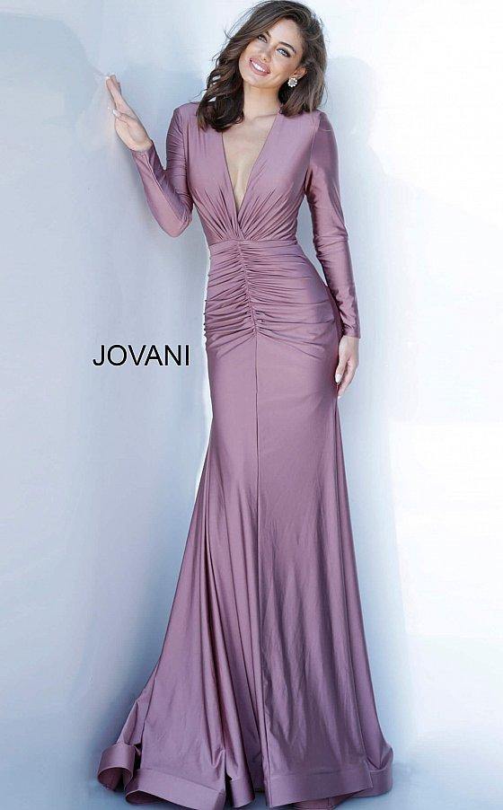 JVN By Jovani Long Formal Fitted Dress JVN1850 - The Dress Outlet Jovani