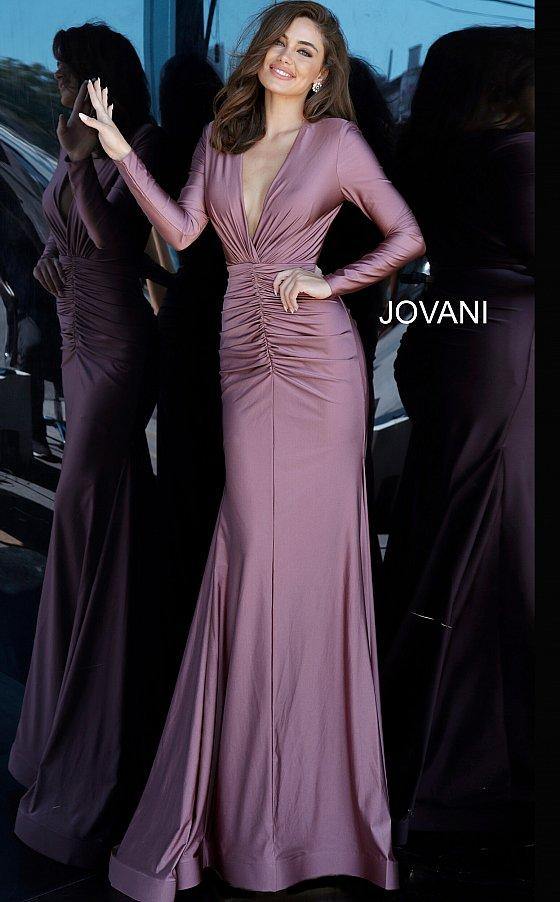 JVN By Jovani Long Formal Fitted Dress JVN1850 - The Dress Outlet Jovani