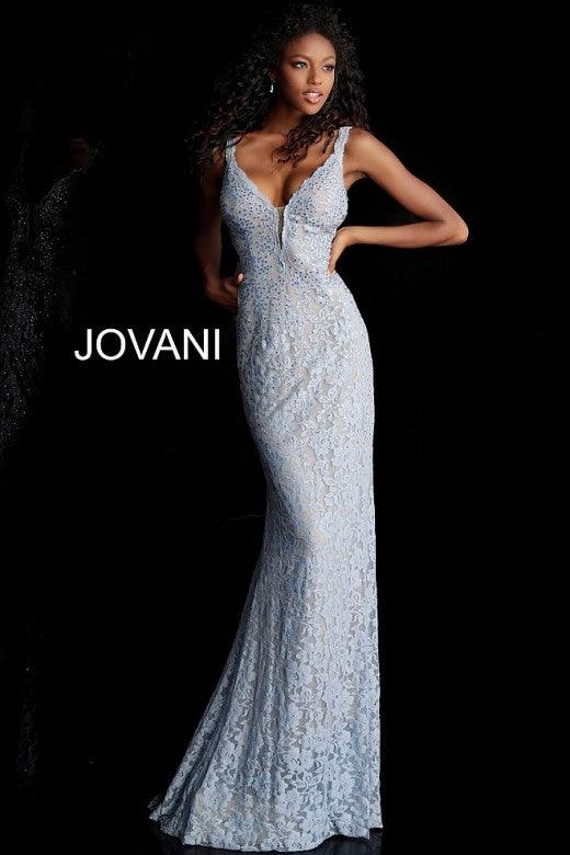 Jovani Long Formal Lace Prom Dress 48994 - The Dress Outlet