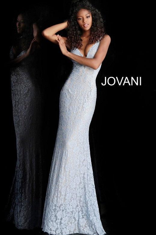 Jovani Long Formal Lace Prom Dress 48994 - The Dress Outlet