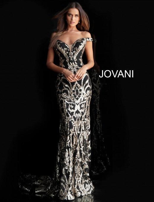 Jovani Long Formal Off Shoulder Prom Dress 63349 - The Dress Outlet