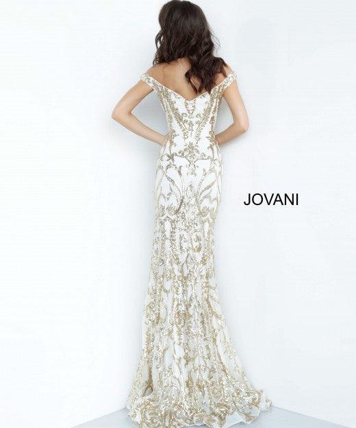 Jovani Long Formal Off Shoulder Prom Dress 63349 - The Dress Outlet