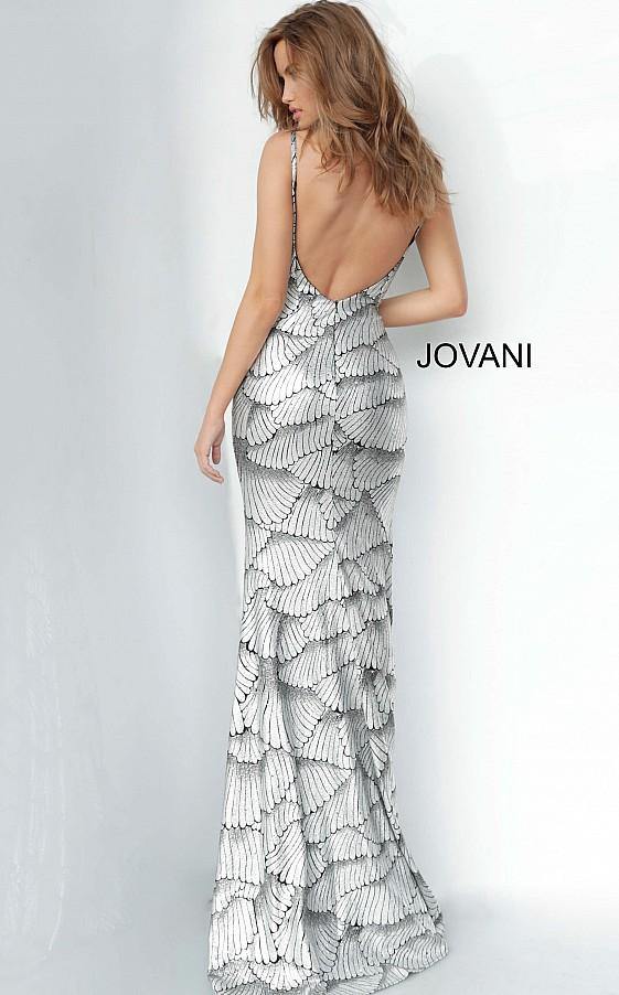 Jovani Long Fitted Spaghetti Straps Prom Dress 3940 - The Dress Outlet