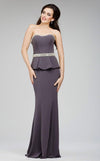 Jovani Long Formal Strapless Fitted Dress 98012 - The Dress Outlet