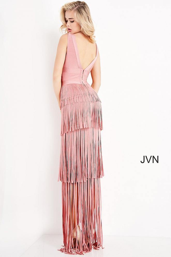 Jovani Long Fringe Prom Dress JVN04784 - The Dress Outlet