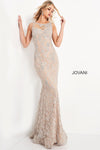 Jovani Long Illusion Neckline Prom Dress 06722 - The Dress Outlet