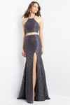 Jovani Long Lace Two Piece Fitted Prom Dress 08514 - The Dress Outlet