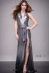 Jovani Long Metallic Prom Dress M51825 - The Dress Outlet