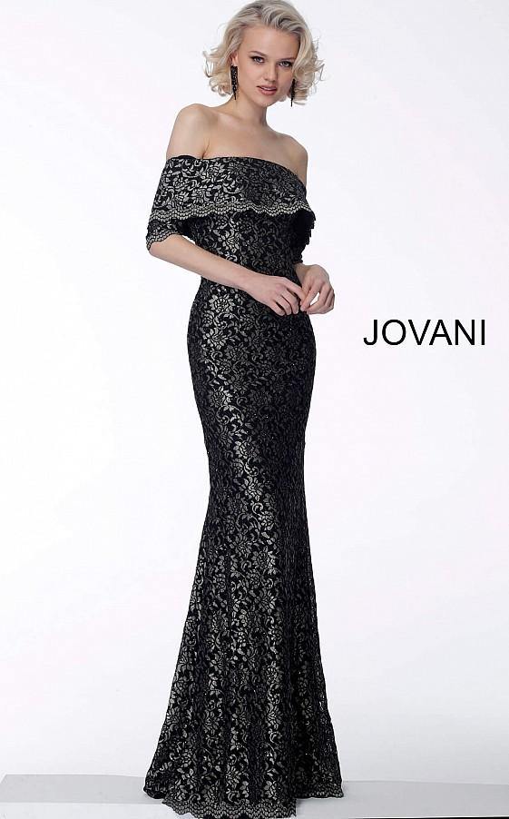 Jovani Long Mother of the Bride Lace Dress 67902 - The Dress Outlet