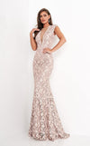 Jovani Long Mother of the Bride Lace Dress 8118 - The Dress Outlet