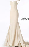 Jovani Long Off Shoulder Prom Dress 55187 - The Dress Outlet