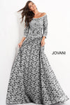 Jovani Long Off the Shoulder Formal Dress 03357 - The Dress Outlet