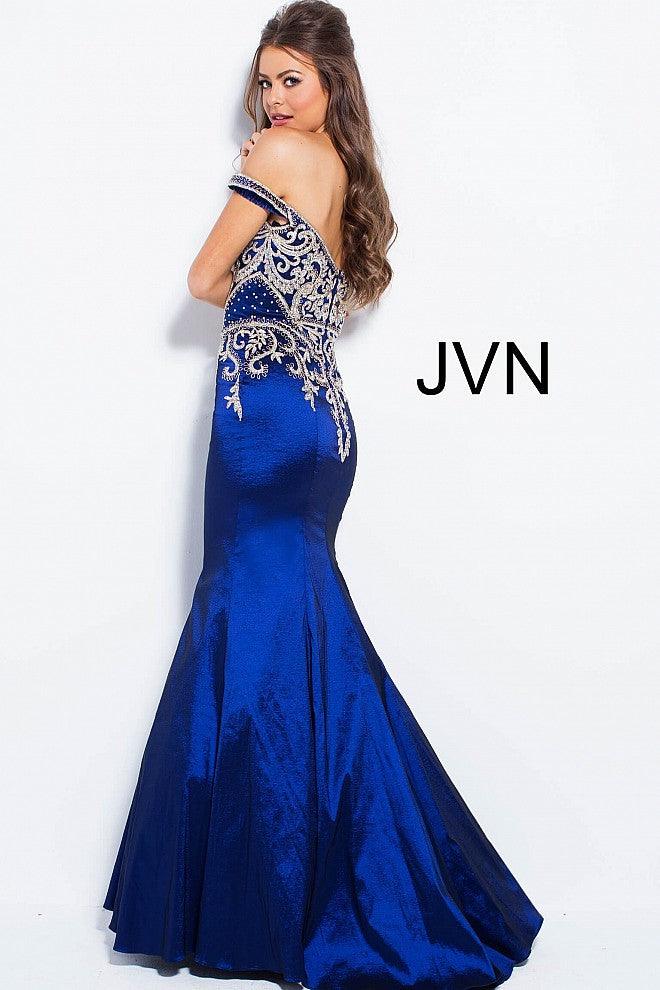 Jovani Long Off the Shoulder Prom Dress 61193 - The Dress Outlet