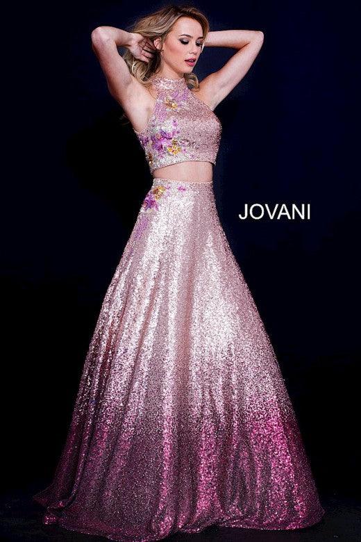 Jovani Long Ombre Two Piece Prom Dress 54471 - The Dress Outlet