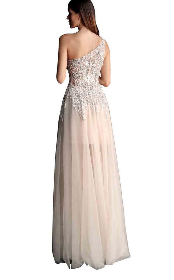 Jovani Long One Shoulder Prom Gown 64893 - The Dress Outlet