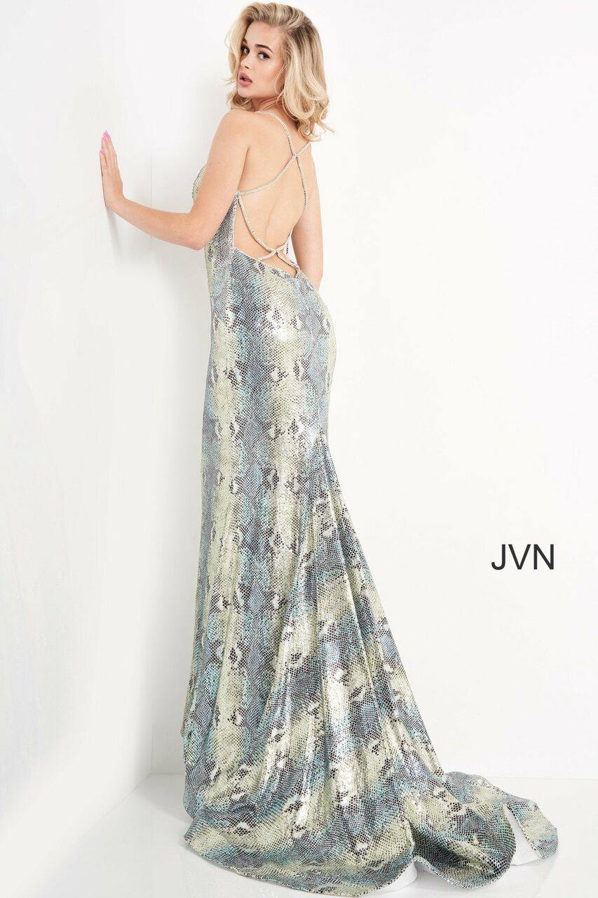 Jovani Long Prom Animal Print Dress 05800 - The Dress Outlet