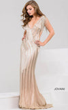 Jovani Long Prom Beaded Dress 40900 - The Dress Outlet