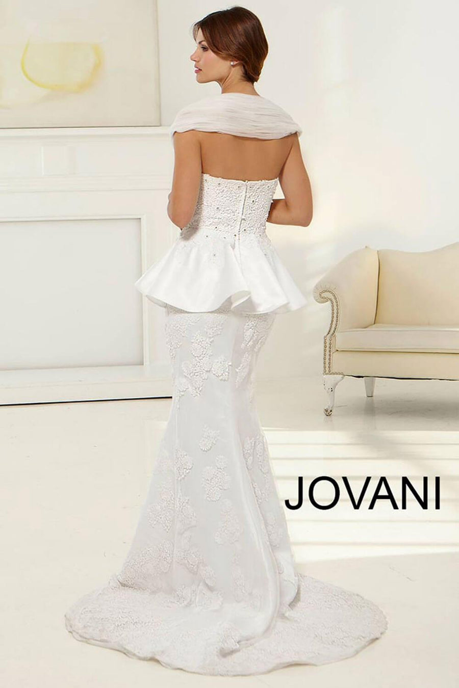 Jovani Long Simple Wedding Dress JB78140 - The Dress Outlet