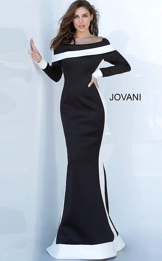 Jovani Long Sleeve Formal Dress Sale - The Dress Outlet