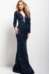 Jovani Long Sleeve Formal Evening Dress 40942 - The Dress Outlet