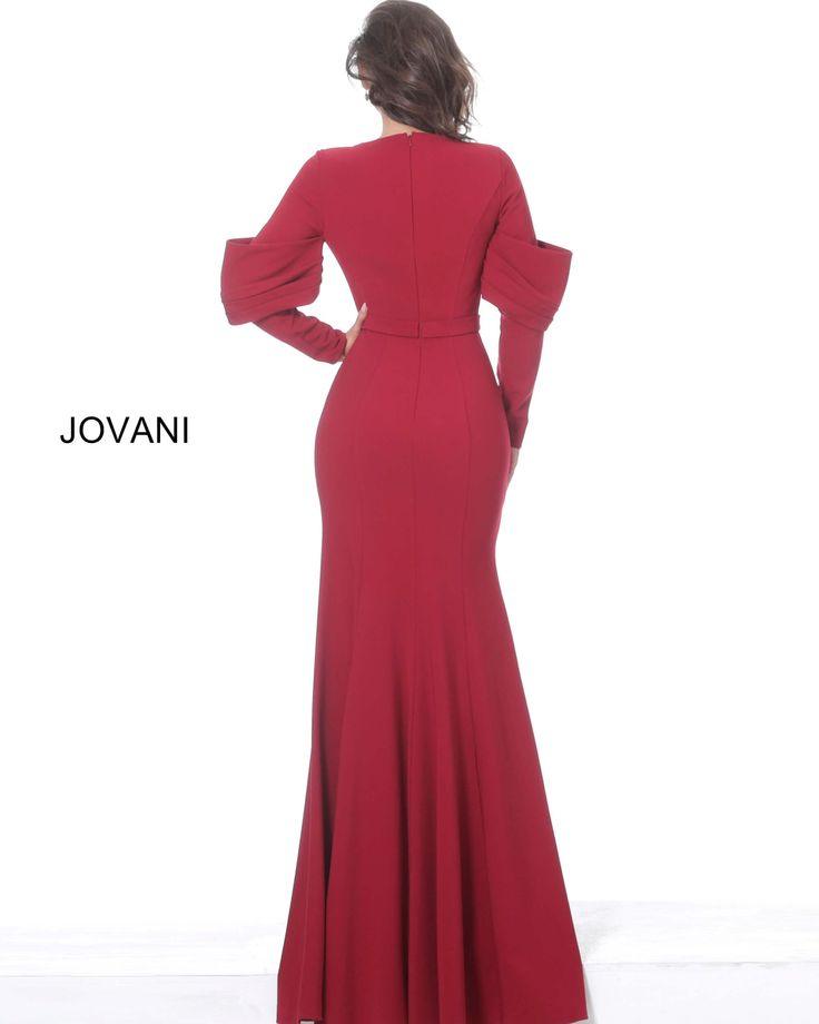 Jovani Long Sleeve Long Prom Dress 03486 - The Dress Outlet