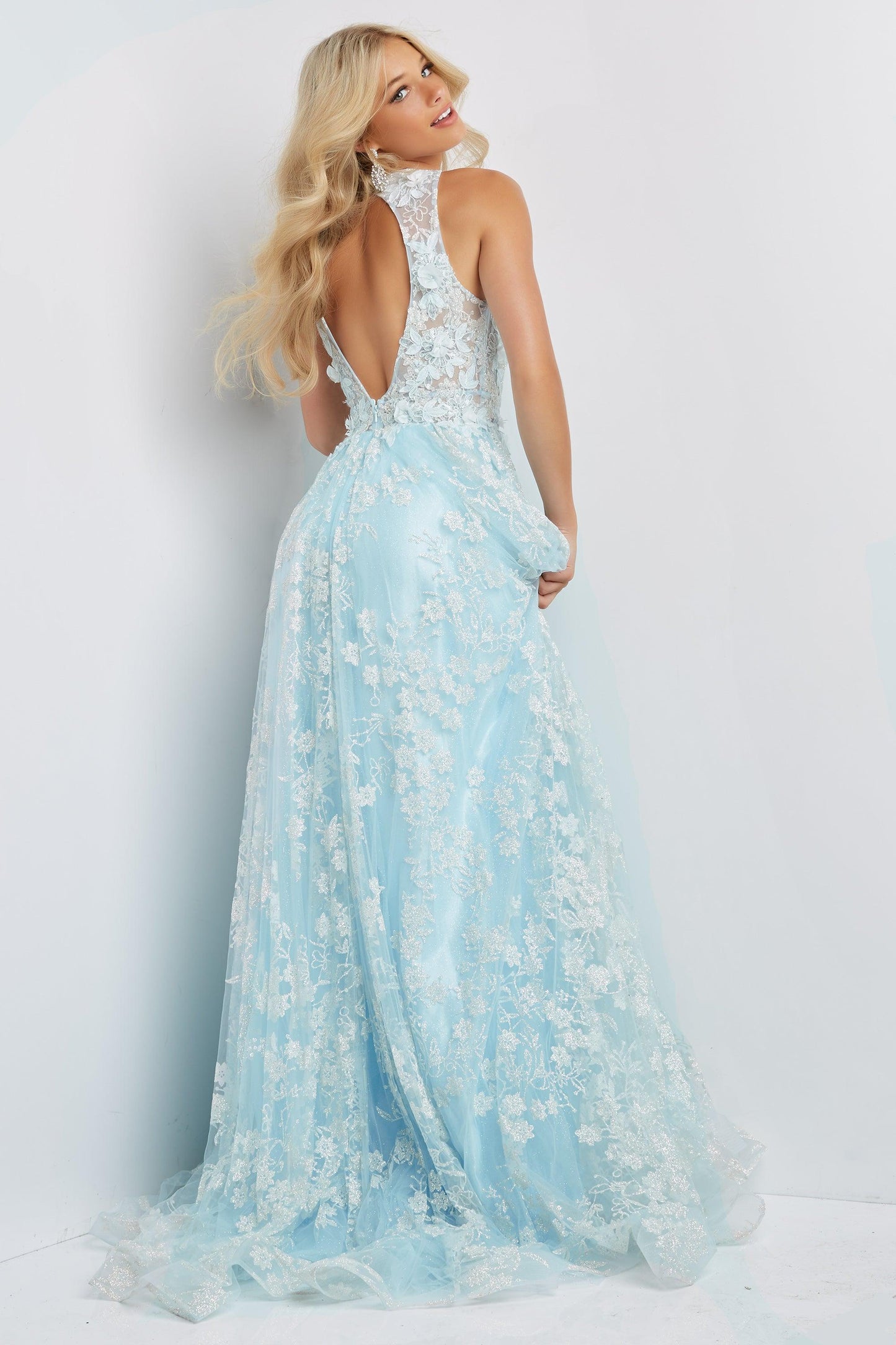 Jovani Long Sleeveless Embellished Prom Gown 08567 - The Dress Outlet