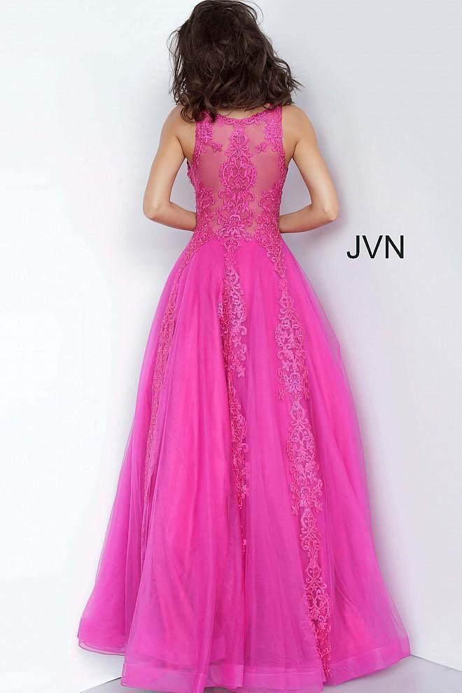 JVN By Jovani Long Sleeveless Prom Ball Gown JVN59046 - The Dress Outlet Jovani