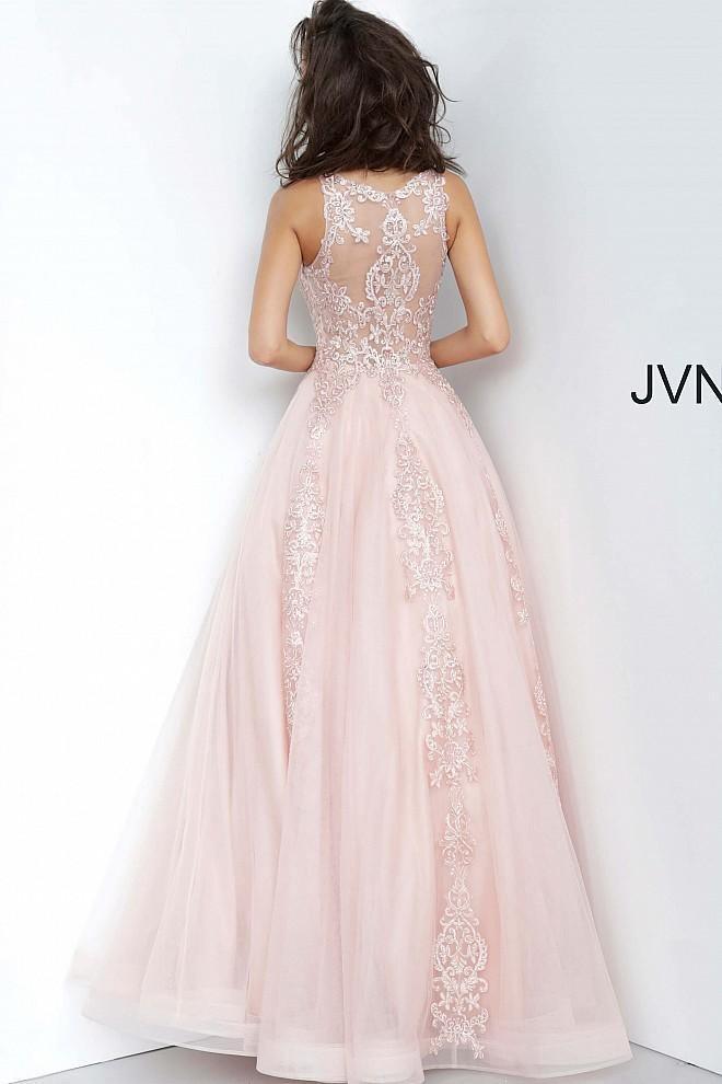 JVN By Jovani Long Sleeveless Prom Ball Gown JVN59046 - The Dress Outlet Jovani