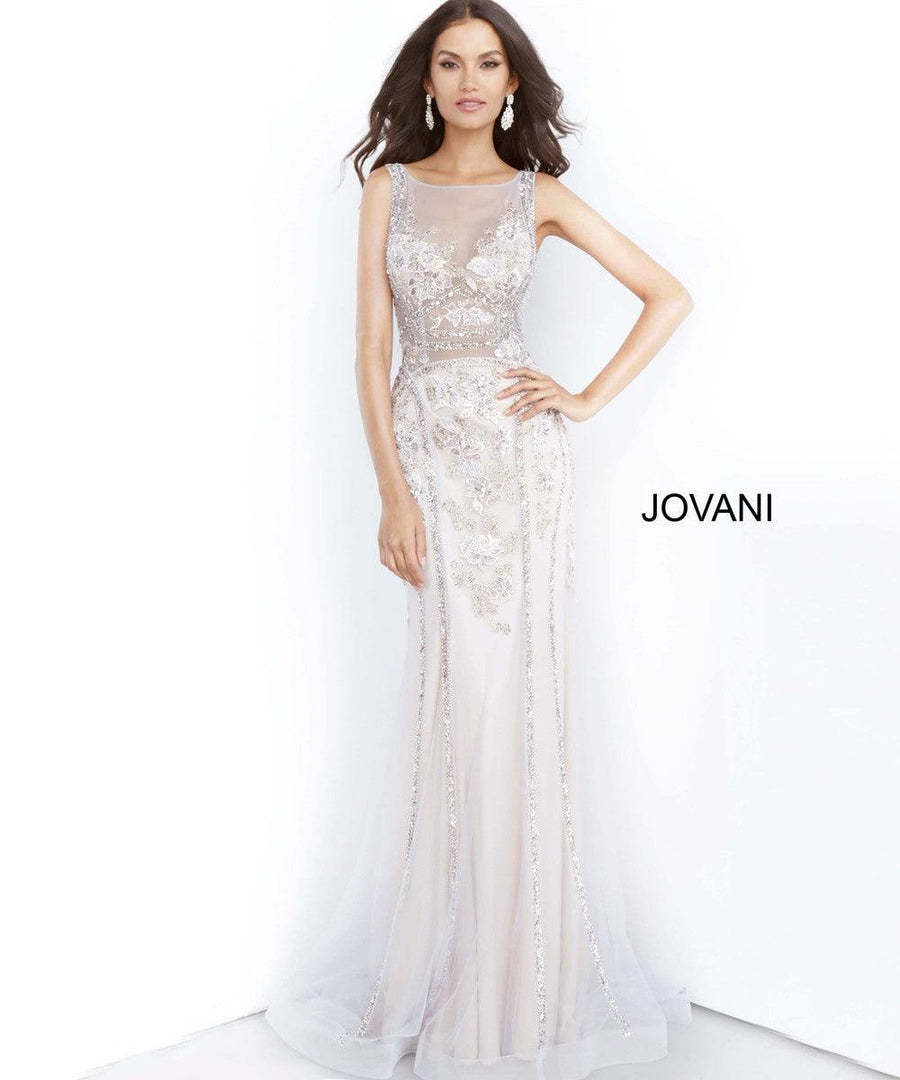 Jovani Long Sleeveless Prom Dress 02580 - The Dress Outlet