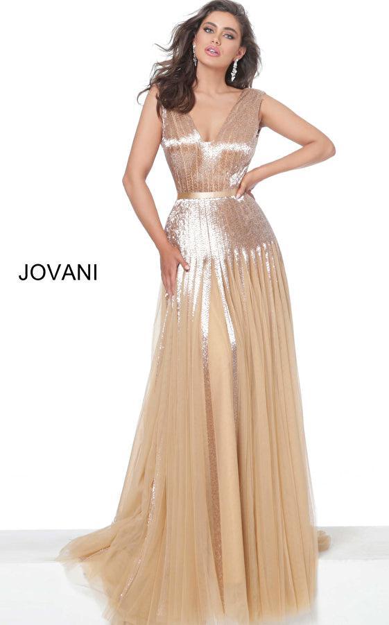 Jovani Long Sleeveless Prom Dress 65830 - The Dress Outlet