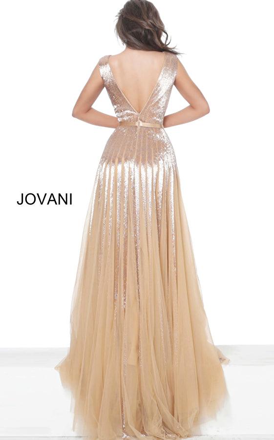 Jovani Long Sleeveless Prom Dress 65830 - The Dress Outlet