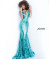 Jovani Long Spaghetti Strap Formal Prom Dress 1848 - The Dress Outlet