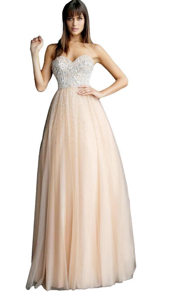 Jovani Long Strapless Prom Dress 62768 - The Dress Outlet