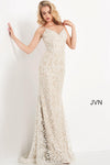 Jovani Long V Neck Prom Dress 06472 - The Dress Outlet