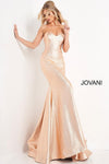 Jovani Metallic Strapless Long Prom Dress 06427 - The Dress Outlet