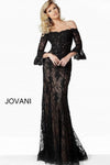 Jovani Off Shoulder Long Formal Dress 02570 - The Dress Outlet