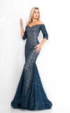 Jovani Off Shoulder Long Formal Dress 1198 - The Dress Outlet