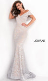 Jovani Off Shoulder Long Formal Mermaid Dress 02905 - The Dress Outlet