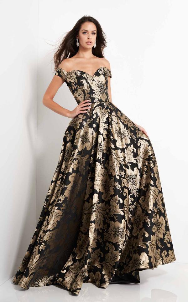 Jovani Off Shoulder Long Prom Dress 03942 - The Dress Outlet