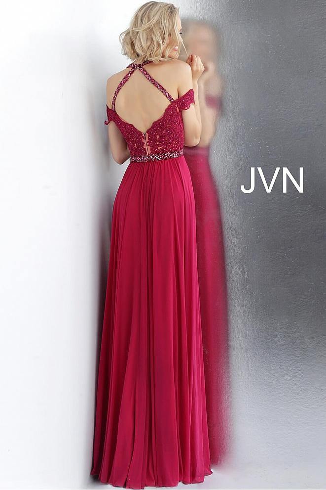 Jovani Off Shoulder Long Prom Dress JVN68269 - The Dress Outlet