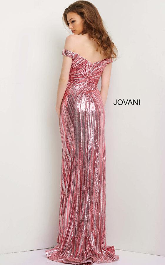 Jovani Off Shoulder Prom Long Dress 04809 - The Dress Outlet