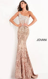 Jovani One Shoulder Fitted Long Prom Gown 06469 - The Dress Outlet