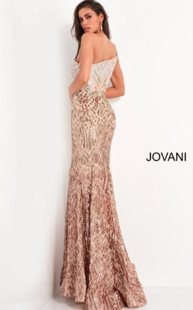 Jovani One Shoulder Fitted Long Prom Gown 06469 - The Dress Outlet