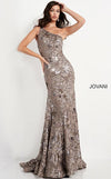 Jovani One Shoulder Long Formal Dress 05076 - The Dress Outlet