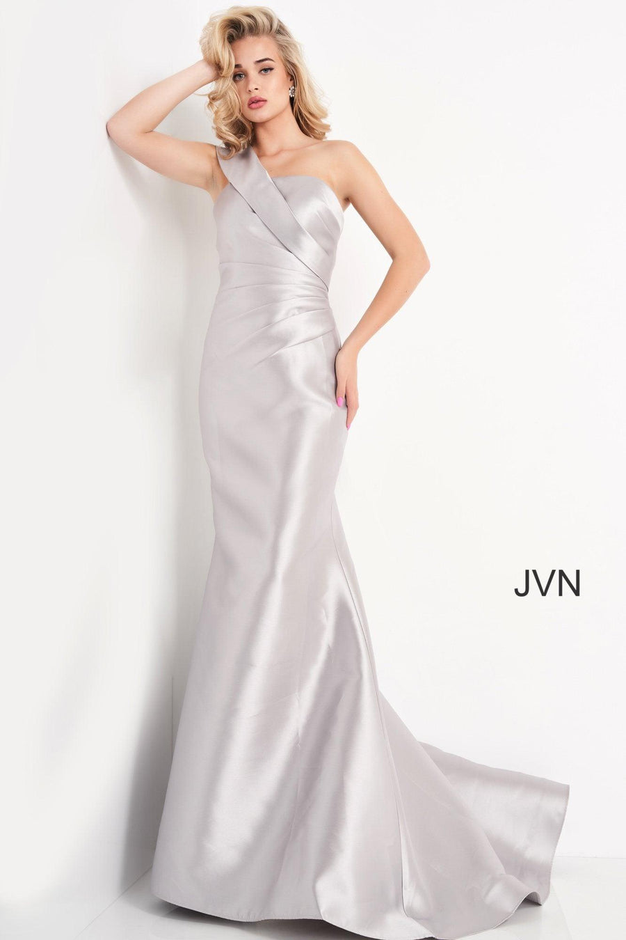 Jovani One Shoulder Long Mermaid Evening Dress 04723 - The Dress Outlet