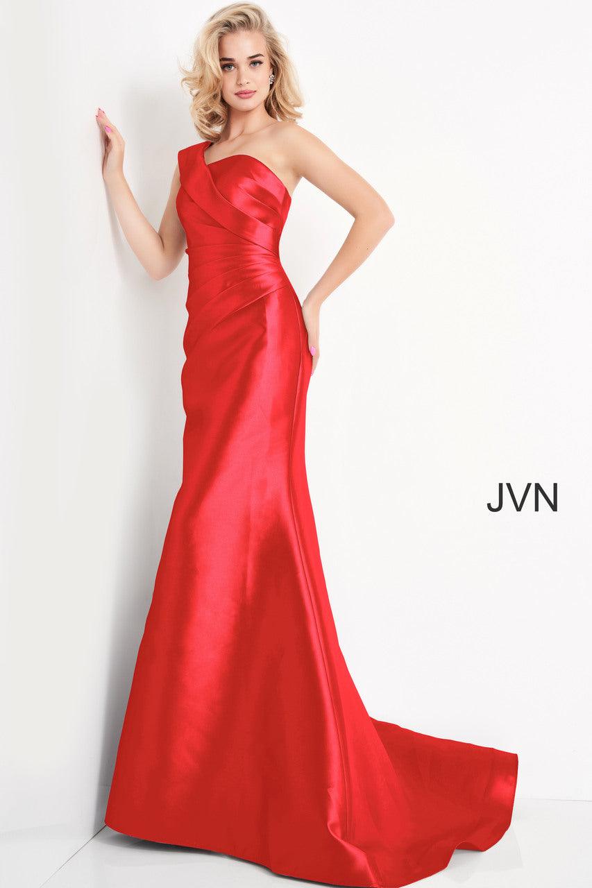 Jovani One Shoulder Long Mermaid Evening Dress 04723 - The Dress Outlet