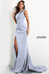 Jovani One Shoulder Long Mermaid Gown 04222 - The Dress Outlet