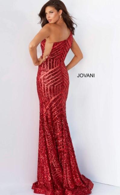 Jovani One Shoulder Long Prom Gown 06017 - The Dress Outlet