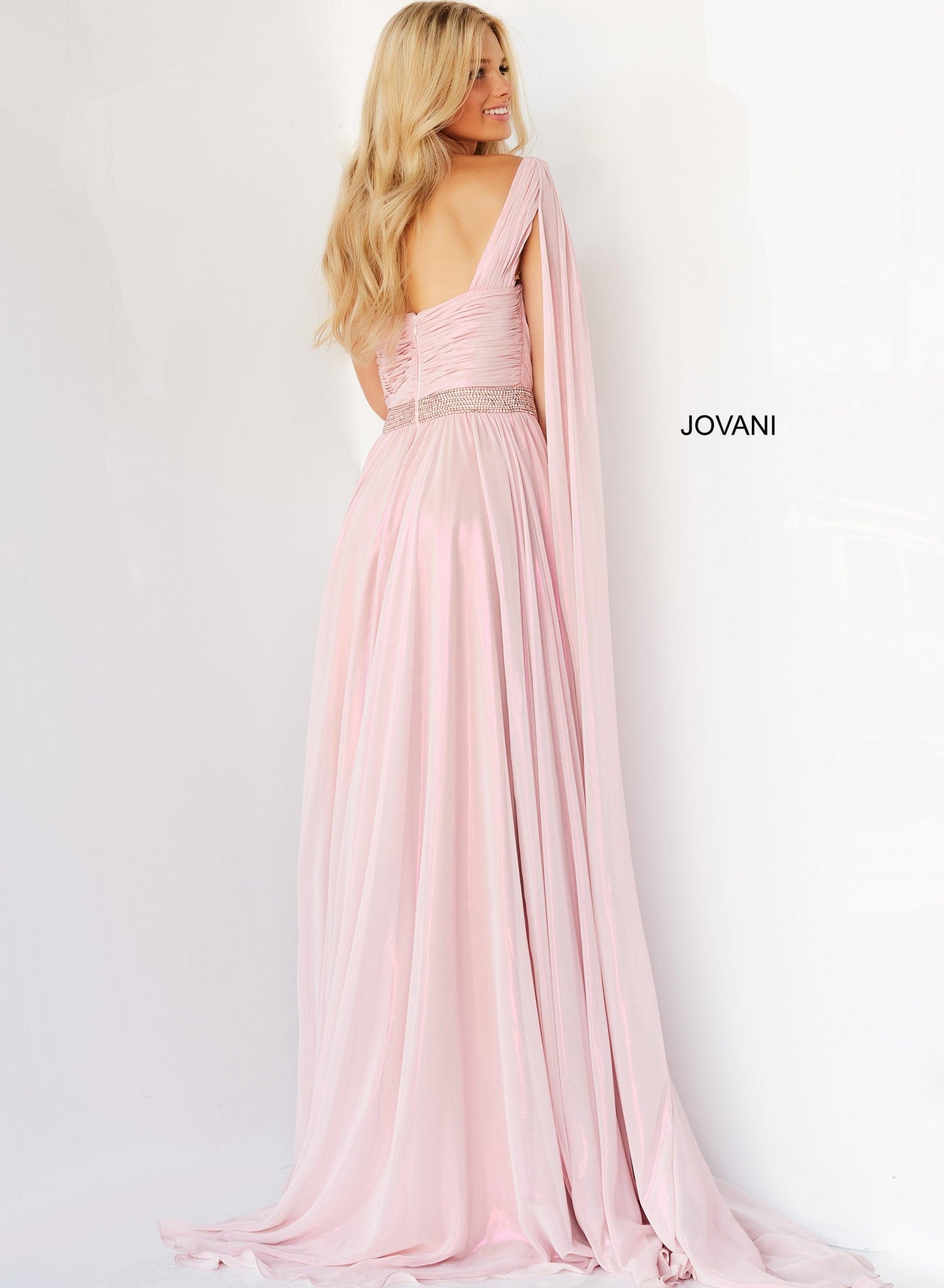 Jovani One Shoulder Long Prom Gown 07248 - The Dress Outlet