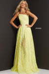 Jovani One Shoulder Long Prom Gown 07251 - The Dress Outlet